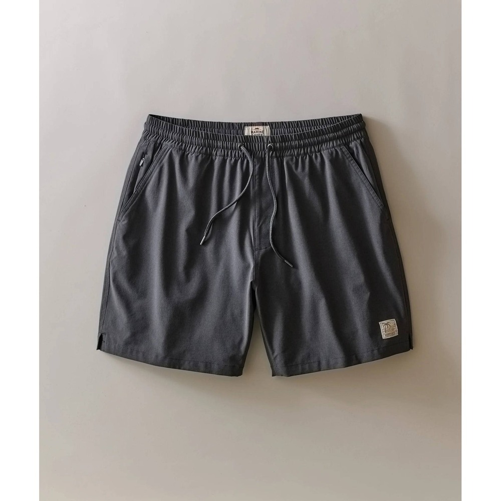 Marine Layer Lined Sport & Swim 6" Short Asphalt Size Medium New With Tags